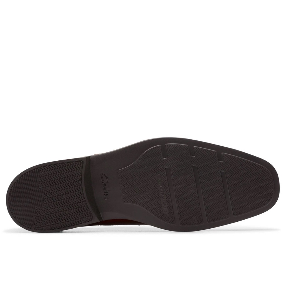 NWT Clarks Men's Collection Clarkslite Tie Slip On Dress Shoes Brown SZ-14M - Picture 7 of 12